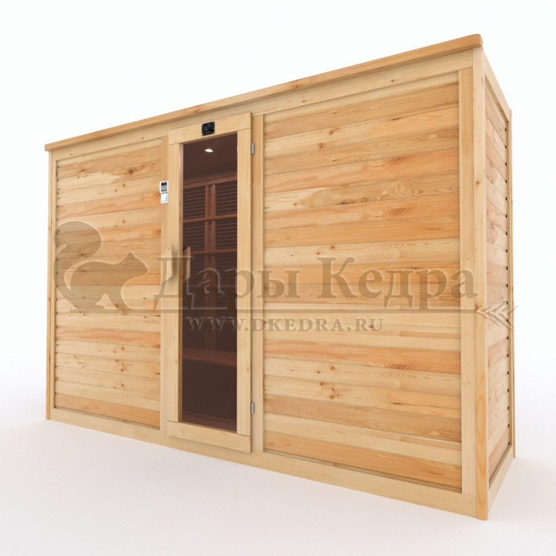 Пятиместная инфракрасная сауна кабина из кедра с карбоновыми излучателями Пятиместная инфракрасная сауна кабина из кедра с карбоновыми излучателями