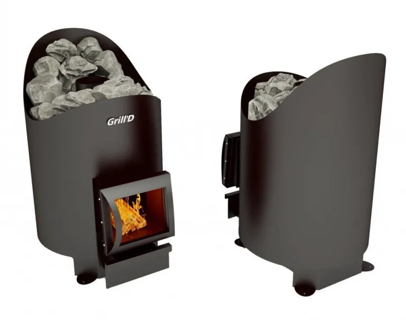 Печь для бани Grill'D Aurora mini Short black